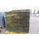 LARGE PACK OF TREATED FEATHER EDGE TIMBER CLADDING BOARDS MIXED LENGTHS 1.5M LENGTH X 100MM WIDTH AP