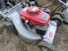 HONDA HANKS 553HRS PETROL ENGINED ROLLER LAWNMOWER , NO COLLECTOR. THIS LOT IS SOLD UNDER THE AUCTI