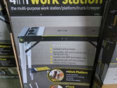 2 X MULTI PURPOSE WORK STATION UNITS 4 IN 1 TYPE, BOXED.