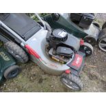ALKO PETROL ENGINED LAWNMOWER , WITH COLLECTOR. THIS LOT IS SOLD UNDER THE AUCTIONEERS MARGIN SCHEM