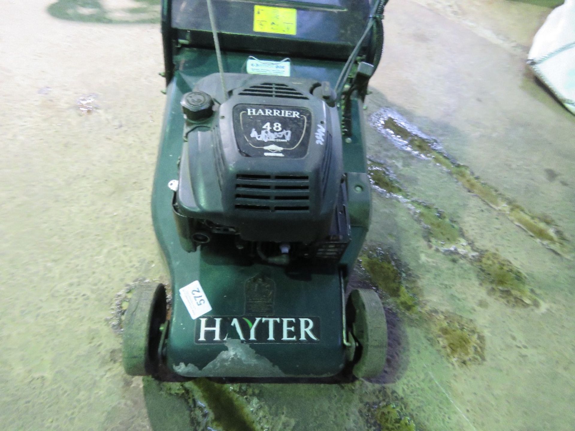 HAYTER HARRIER 48 ROLLER MOWER WITH COLLECTOR. THIS LOT IS SOLD UNDER THE AUCTIONEERS MARGIN SCHE - Image 2 of 3