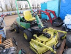 JOHN DEERE F1145 OUTFRONT ROTARY RIDE ON MOWER, 5FT CUT APPROX. WHEN TESTED WAS SEEN TO RUN AND DRIV