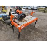 REDBAND SEGA MB120 MONO TILE SAW WITH SLIDING HEAD. RECENTLY WORKING, SURPLUS TO REQUIREMENTS.