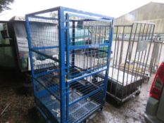 LARGE SIZED MESH PALLET CAGE. SOURCED FROM DEPOT CLOSURE. THIS LOT IS SOLD UNDER THE AUCTIONEERS