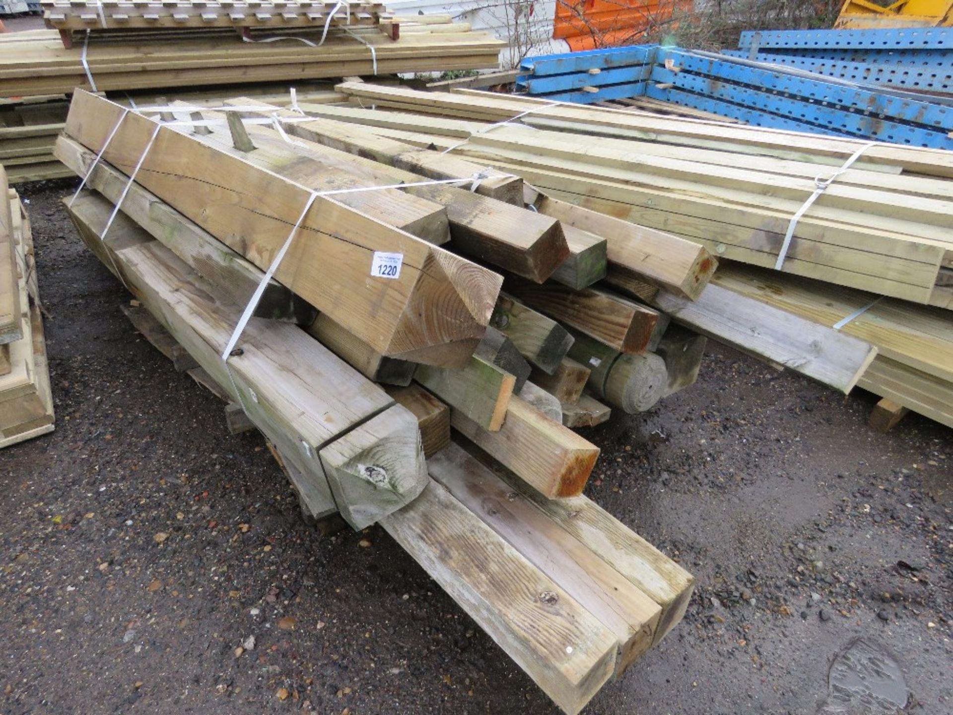 ASSORTED POSTS AND TIMBERS.