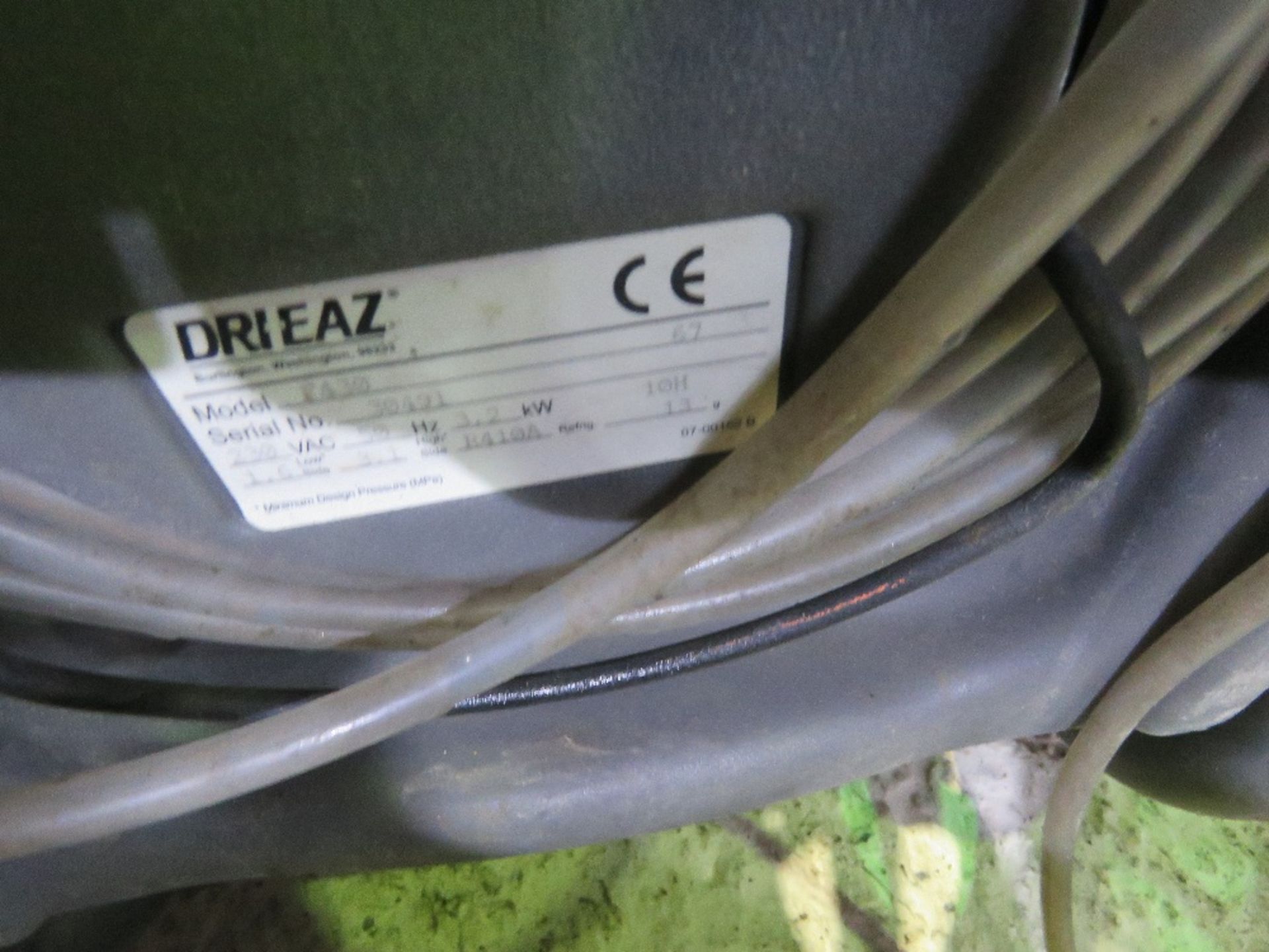 DRIEAZ HEAVY DUTY 240VOLT POWERED DEHUMIDIFIER. SOURCED FROM LOCAL DEPOT CLOSURE. - Image 5 of 5