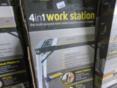 2 X MULTI PURPOSE WORK STATION UNITS 4 IN 1 TYPE, BOXED.