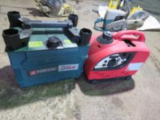 2 X SMALL SIZED CAMPING GENERATORS, CONDITION UNKNOWN. THIS LOT IS SOLD UNDER THE AUCTIONEERS MAR