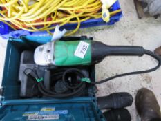 MAKITA BATTERY DRILL PLUS A 240VOLT ANGLE GRINDER.
