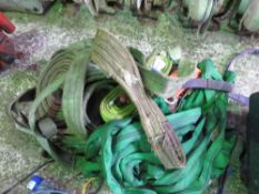ASSORTED SLINGS AND RATCHET STRAPS. SOURCED FROM COMPANY LIQUIDATION. THIS LOT IS SOLD UNDER THE