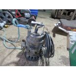 110VOLT POWERED SUBMERSIBLE WATER PUMP. THIS LOT IS SOLD UNDER THE AUCTIONEERS MARGIN SCHEME, THE