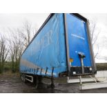 MONTRACON 13.6M LENGTH TRIAXLE CURTAINSIDE TRAILER ON AIR SUSPENSION. SAF AXLES. 39TONNE GROSS. YEAR