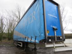 MONTRACON 13.6M LENGTH TRIAXLE CURTAINSIDE TRAILER ON AIR SUSPENSION. SAF AXLES. 39TONNE GROSS. YEAR