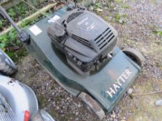 HAYTER HARRIER 48 PETROL ENGINED ROLLER LAWNMOWER , NO COLLECTOR. THIS LOT IS SOLD UNDER THE AUCTIO