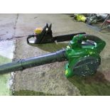 PETROL ENGINED HAND HELD BLOWER PLUS A CHAINSAW. SOURCED FROM LOCAL DEPOT CLOSURE.