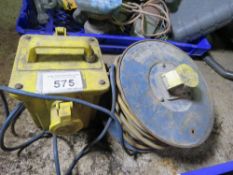 TRANSFORMER AND EXTENSION LEAD. THIS LOT IS SOLD UNDER THE AUCTIONEERS MARGIN SCHEME, THEREFORE N