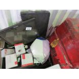 ASSORTED CCTV CAMERA ITEMS AND SECURITY RELATED PRODUCTS. THIS LOT IS SOLD UNDER THE AUCTIONEERS