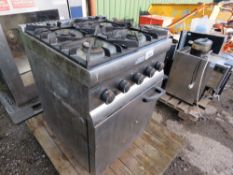 LINCAT INDUSTRIAL COOKER WITH GAS HOB. THIS LOT IS SOLD UNDER THE AUCTIONEERS MARGIN SCHEME, THER