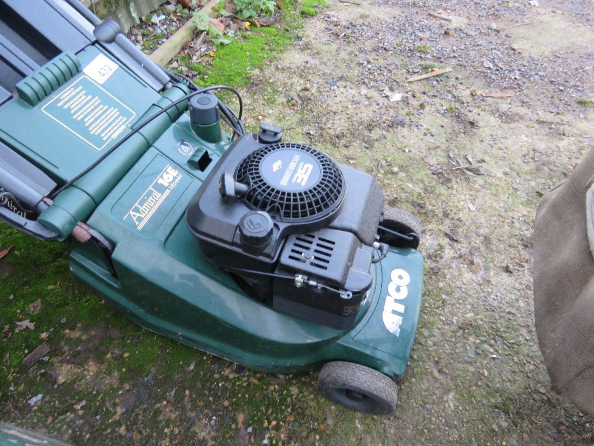 ATCO ROLLER MOWER WITH COLLECTOR. THIS LOT IS SOLD UNDER THE AUCTIONEERS MARGIN SCHEME, THEREFORE - Image 2 of 3