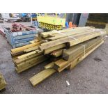 2 X BUNDLES OF MIXED CONSTRUCTION AND FENCING TIMBERS 8-11FT LENGTH APPROX.