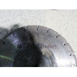 PACK OF 10NO PART USED 12" DIAMETER DIAMOND SAW BLADES.