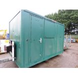 TOWED SINGLE AXLED WELFARE TRAILER WITH DRYING ROOM, KITCHEN/CANTEEN, TOILET AND POWERED BY A DIESEL