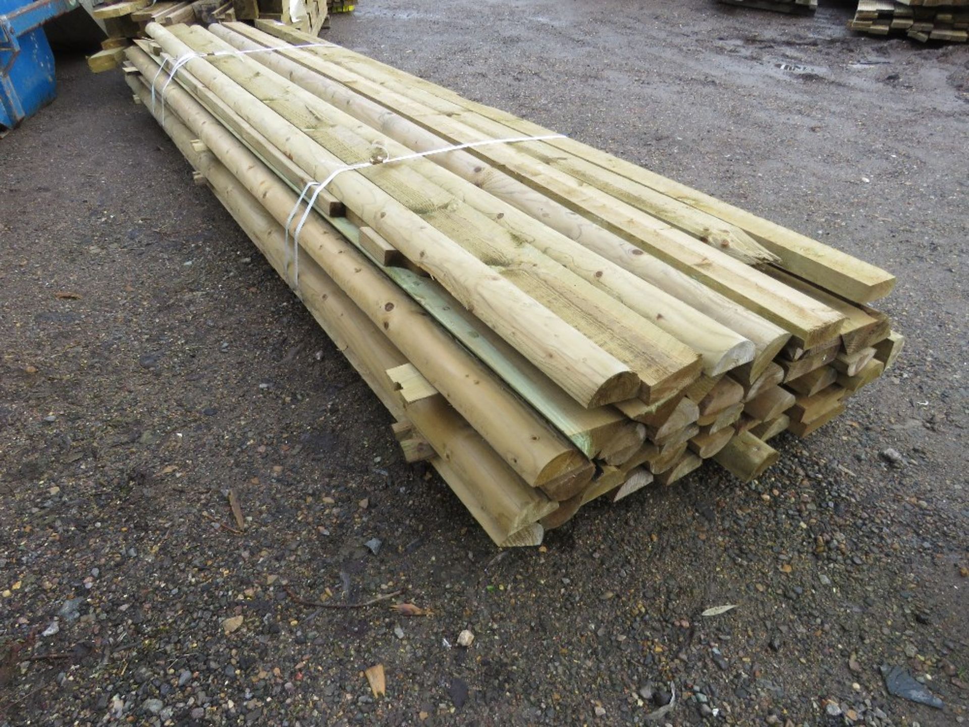 POSTS AND TIMBERS, MAINLY 12FT LENGTH APPROX.