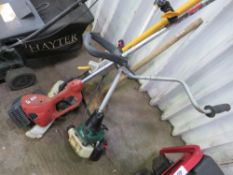 WOODEN MALLET PLUS 3 X STRIMMERS. THIS LOT IS SOLD UNDER THE AUCTIONEERS MARGIN SCHEME, THEREFOR