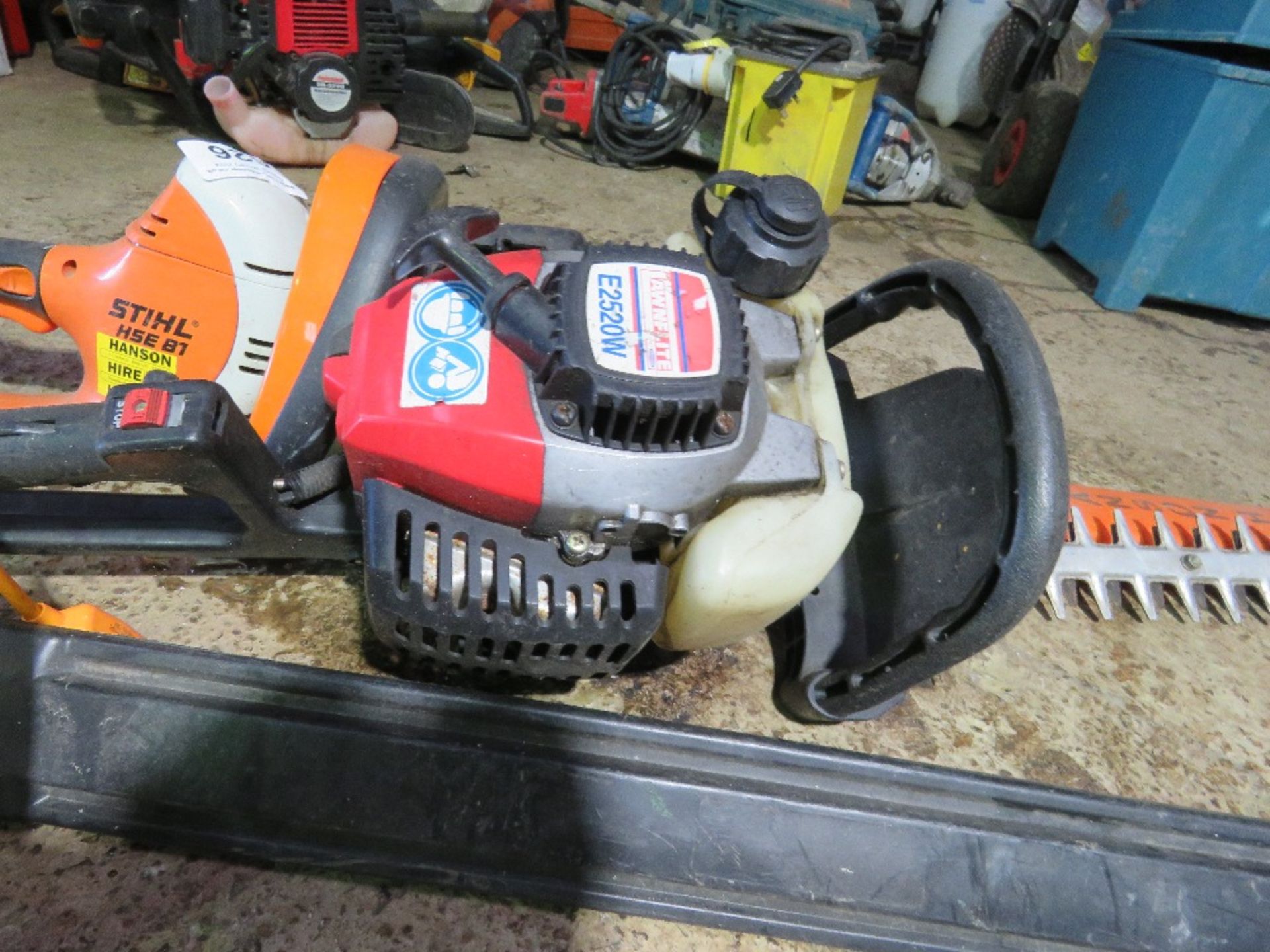 STIHL ELECTRIC HEDGE CUTTER PLUS 2 OTHERS. THIS LOT IS SOLD UNDER THE AUCTIONEERS MARGIN SCHEME, - Image 3 of 5