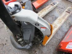 BATTERY POWERED PALLET TRUCK, CONDITION UNKNOWN. SOURCED FROM COMPANY LIQUIDATION.