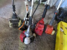 5 X ASSORTED PETROL ENGINED STRIMMERS.