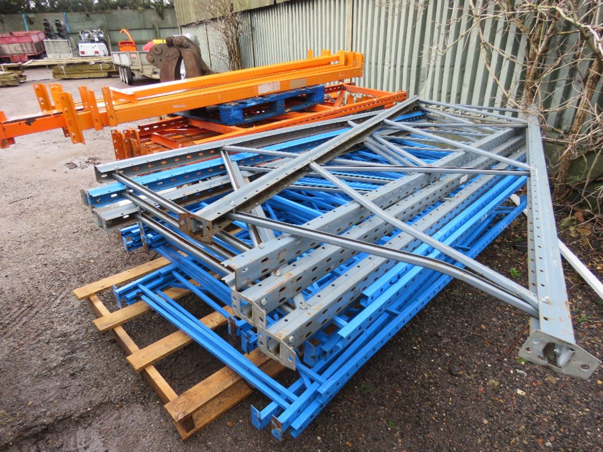 LARGE QUANTITY OF ASSORTED PALLET RACKING 2.5M - 3.28M HEIGHT APPROX WITH BEAMS ETC. THIS LOT IS - Image 3 of 8