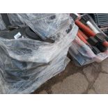 2 X PALLETS OF PLASTIC BARRIER POSTS AND FEET. THIS LOT IS SOLD UNDER THE AUCTIONEERS MARGIN SCHE