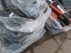 2 X PALLETS OF PLASTIC BARRIER POSTS AND FEET. THIS LOT IS SOLD UNDER THE AUCTIONEERS MARGIN SCHE