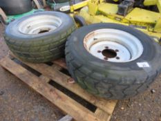 2 X 5 STUD TRAILER WHEELS AND TYRES 275/65R16.