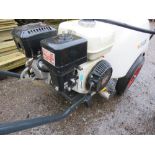COMET PETROL ENGINED POWER WASHER WITH TANK ON A BARROW FRAME. SOURCED FROM COMPANY LIQUIDATION.