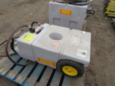 CEMO 100 LITRE BOWSER TROLLEY, APPEARS LITTLE/UNUSED. SOURCED FROM COMPANY LIQUIDATION.