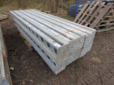 10NO HEAVY DUTY GALVANISED FORMWORK BEAMS, 2.7M LENGTH X 7" X 9" APPROX. SOURCED FROM COMPANY LIQUID