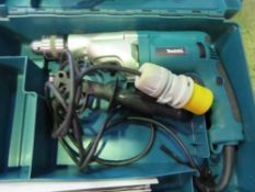 MAKITA 110VOLT DRILL PLUS AN AIR REGULATOR VALVE.