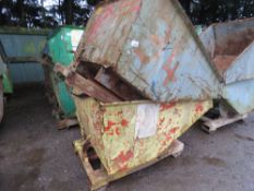 2 X FORKLIFT MOUNTED TIPPING SKIPS, SOURCED FROM DEPOT CLEARANCE.