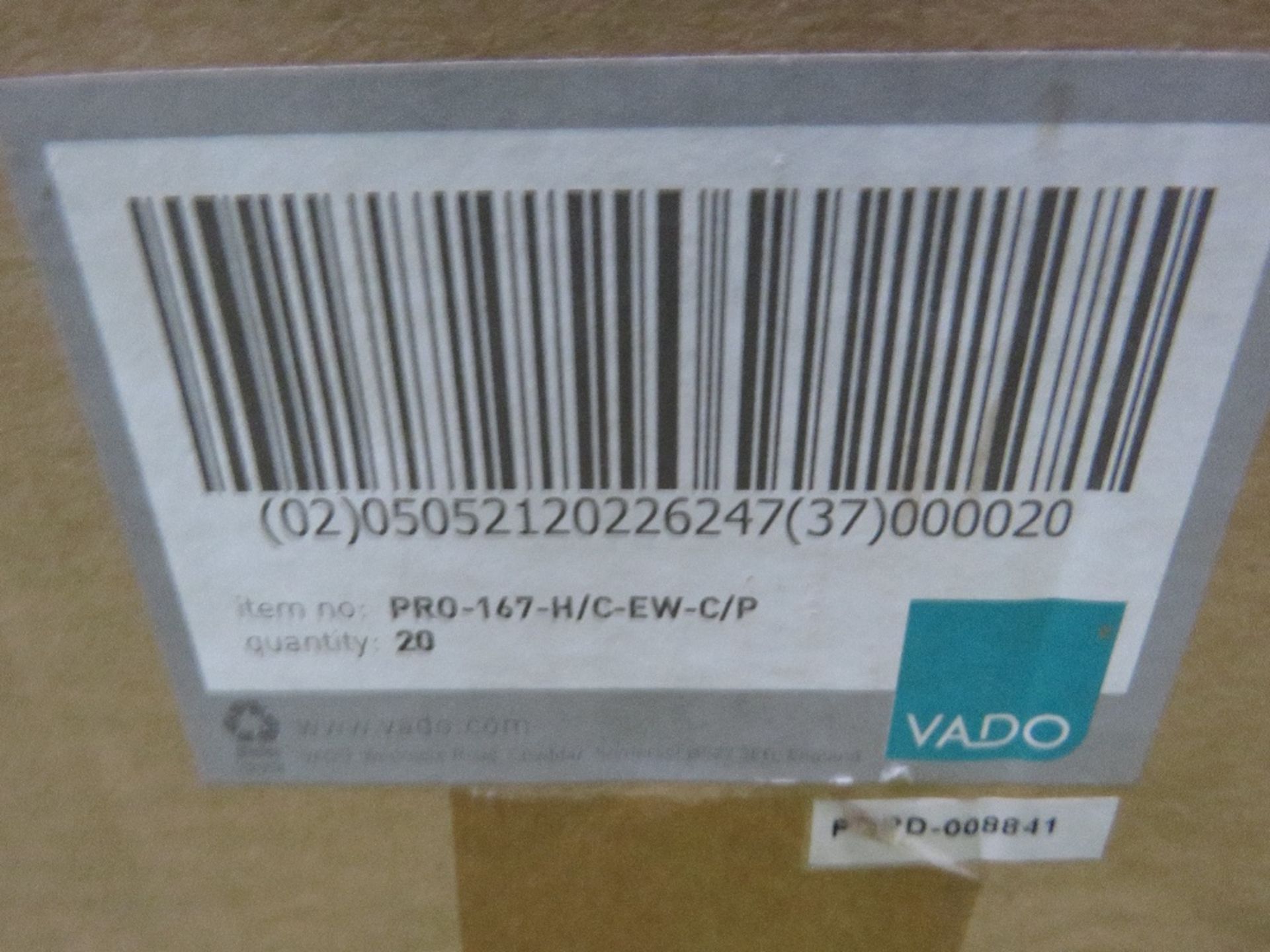 BOX CONTAINING APPROXIMATELY 20NO VADO UNUSED AUTOMATIC SHUT OFF WATER TAPS. THIS LOT IS SOLD UN - Image 2 of 2