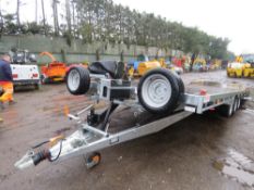 BATESON TILT BED TRIAXLE 3500KG FLAT TRAILER WITH WINCH 22FT LENGTH X 8FT WIDTH. WITH RAMPS UNDERNEA