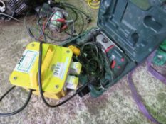 METABO 110VOLT DRILL PLUS A TRANSFORMER. SOURCED FROM COMPANY LIQUIDATION. THIS LOT IS SOLD UNDER