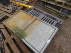 HEAVY DUTY GALVANISED STEEL DOOR 0.66M X 1.26M APPROX.