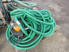 SUBMERSIBLE WATER PUMP, 110VOLT PLUS A LARGE QUANTITY OF 1.5" HOSE. DIRECT FROM LOCAL COMPANY.