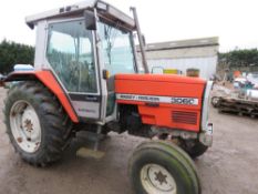 MASSEY FERGUSON MF3060 2WD TRACTOR. AUTOTRONIC CONTROLS. 9494 REC HOURS. BATTERY LOW. WHEN TESTED WA