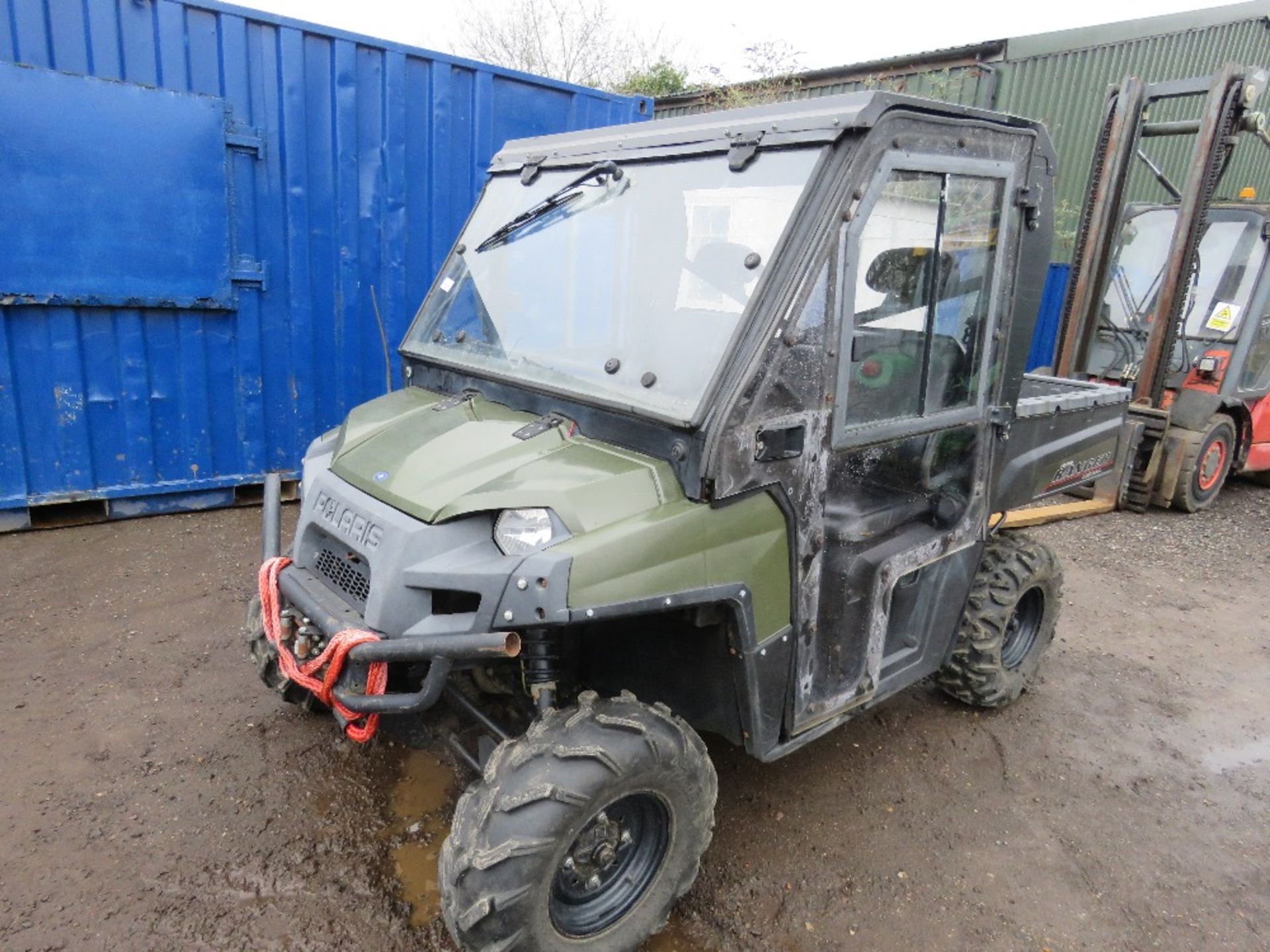 POLARIS 900D CABBED RANGER DIESEL ENGINED ROUGH TERRAIN OFF ROAD BUGGY UTILITY VEHICLE 1363 REC HOUR