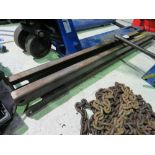PAIR OF FORKLIFT TINE EXTENSIONS 5FT LENGTH APPROX. SOURCED FROM COMPANY LIQUIDATION. THIS LOT I