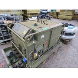 EX ARMY 4.5KVA DIESEL ENGINED GENERATOR SET. SOURCED FROM COMPANY LIQUIDATION. THIS LOT IS SOLD