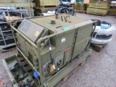 EX ARMY 4.5KVA DIESEL ENGINED GENERATOR SET. SOURCED FROM COMPANY LIQUIDATION. THIS LOT IS SOLD